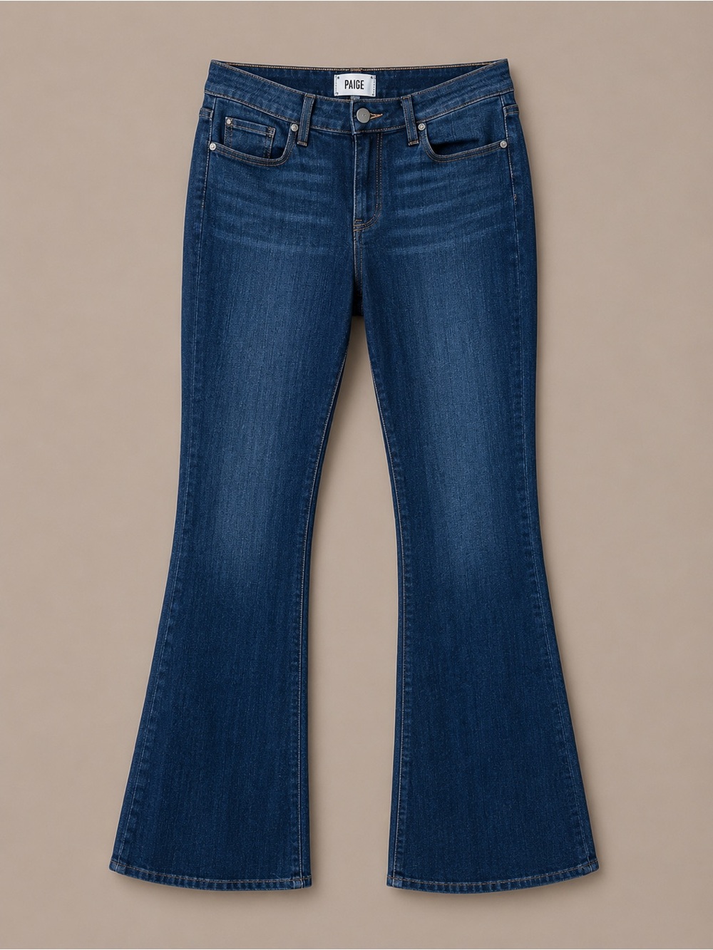 PAIGE High Rise Bell Canyon Flare Jeans Medium Wash